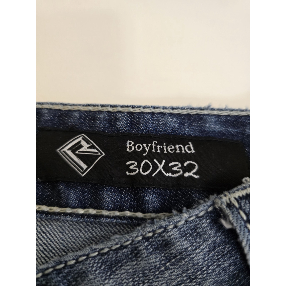 Rock And Roll Cowgirl Boyfriend Denim Jeans. Cot/span. Ladies Size 30x32 - Picture 12 of 14